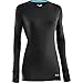 Under Armour Women's UA BASE 3.0 Crew Black/Cortez T-Shirt SM (US 4-6)
