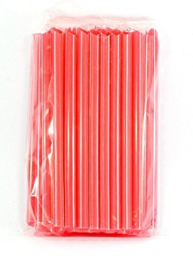 GT Gloptook Straws for Drinking Cocktails, Mock-Tails, juices, Milkshakes and Craft Work (Redjumbo) -150 Pieces