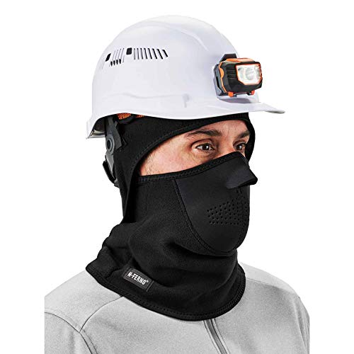 Balaclava, Neoprene Winter Face Mask, Detachable Top and Bottom, Straps To Attach To Hard Hat