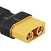 Male EC5 to Female XT60 Adapter,KCRTEK 3PCS Female XT60 to Male EC5 Connector Adapter No Wires RC LiPo Battery Connectors