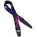 Wolfride Colorful Guitar Shoulder Strap - Purple Cloud Starry Sky Pattern for Acoustic, Electric, Bass Guitar