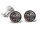 Targaryen Cufflinks, Game of Thrones Tie Clip, Dragon Jewelry, Game of Thrones Wedding Party Gifts, Groomsmen Gift