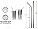 Arctic Lava Silicone and Stainless Steel Straw Set with 2 Cleaning Brushes in a Handy Storage Pouch. Fits 30oz Yeti / RTIC Style Tumblers