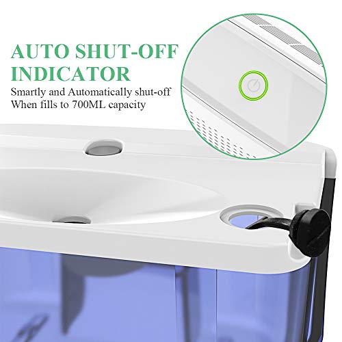 Afloia Electric Home Dehumidifier, Portable Dehumidifier for Home Bedroom 700ml (24fl.oz) Deshumidificador,Quiet Room Small Dehumidifiers for Home Bathroom Bedroom Dorm Room Baby Room RV Crawl - Thumbnail 3