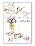 Just Divine Gifts A Prayer on Your Birthday Religious Card with Insert Christian - 22136