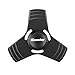 Fidget Spinners Toy iCoostor EDC Tri-Spinners Fidget fingering toy High Speed Bearing Metal Hand Spinners Perfect For ADD, ADHD, Anxiety, and Autism Adult Children (Black)