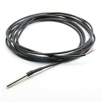 Gcircus 157.5"（4m）IP65 Waterproof Digital Thermal Probe Temperature Sensor DS18B20 for Rasberry Pi or Arduino