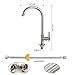 Cold Water Faucet Only, High Arc Single Handle One Hole Faucet for Kitchen Garden Bar Outdoor Boat Camper(Free Cold Water Supply Lines)