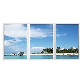 3 Piece Framed Canvas Wall Art for Living Room, Bedroom Scenery Theme Canvas Prints for Home Decoration Ready to Hang - 16"x24"x3 Panels