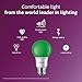 Philips LED 463224 60 Watt Equivalent Green A19 LED Light Bulb, 6 Pack, Piece