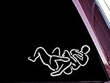Arm Bar Jiu-Jitsu MMA UFC Decals Vinyl Stickers (2 PACK!!!) |Cars Trucks Vans Walls Laptop| WHITE | 5.5 In |KCD510