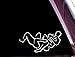 Arm Bar Jiu-Jitsu MMA UFC Decals Vinyl Stickers (2 PACK!!!) |Cars Trucks Vans Walls Laptop| WHITE | 5.5 In |KCD510