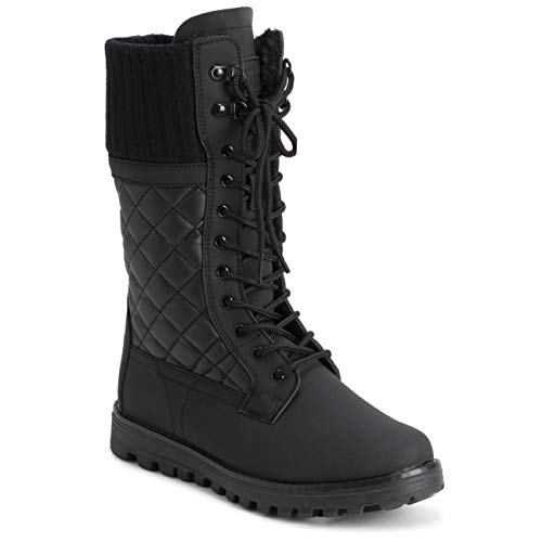 POLAR-Womens-Faux-Fur-Warm-Thermal-Waterproof-Outdoor-Walking-Snow-Winter-Rubber-Sole-Calf-Boots