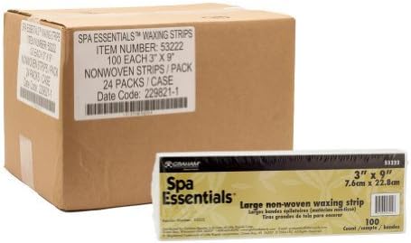 CASE Graham Spa Essentials Non-Woven Large Salon Waxing Strip Cut Depilatory
