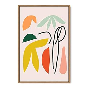 signwin Framed Canvas Wall Art Boho Decor Illustration...