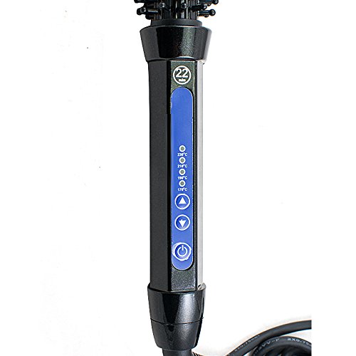 genmine Curlmaster Curling Iron Brush 2 in 1 Professional Iron Salon Curling Brush Travel Curling Iron Hair Brush Electric Straightener Brush