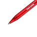 Paper Mate® InkJoy 100 RT Pens, Medium Point, 1.0 mm, Translucent Red Barrels, Red Ink, Pack Of 12