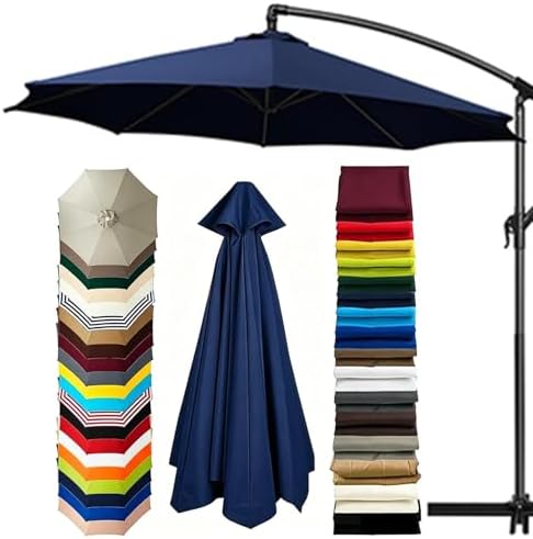 9 ft gray patio umbrella Pure Garden 9FT Outdoor Vented Patio Umbrella with Easy Crank (Gray)