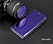 HONTECH Galaxy S9 Case, Translucent View Mirror Flip Electroplate Stand Case for Samsung Galaxy S9 (Violet)