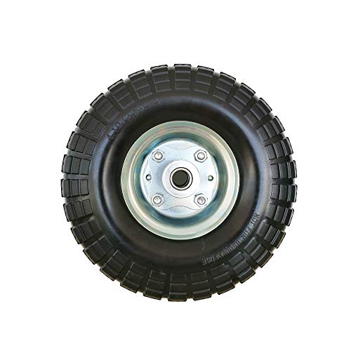 SLT 3.504 Flat Free Hand Truck Tire on Wheel Durable Replacement Tire