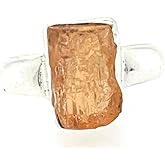 Natural Imperial topaz 925 Sterling Silver Ring Size 7, 8