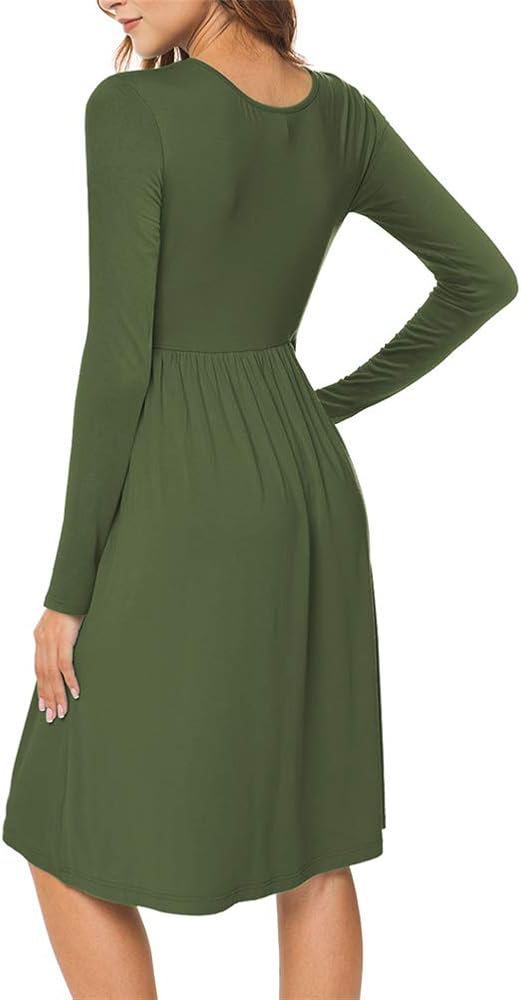 long sleeve dress casual