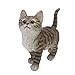 CITONG Gray Cat Outdoor Figurine - Cat Garden Statue Decor Indoor or Outdoor