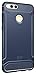 Honor 7X/Mate SE Case, TUDIA Carbon Fiber Design Lightweight [TAMM] TPU Bumper Shock Absorption Cover for Huawei Honor 7X/Mate SE (Navy Blue)