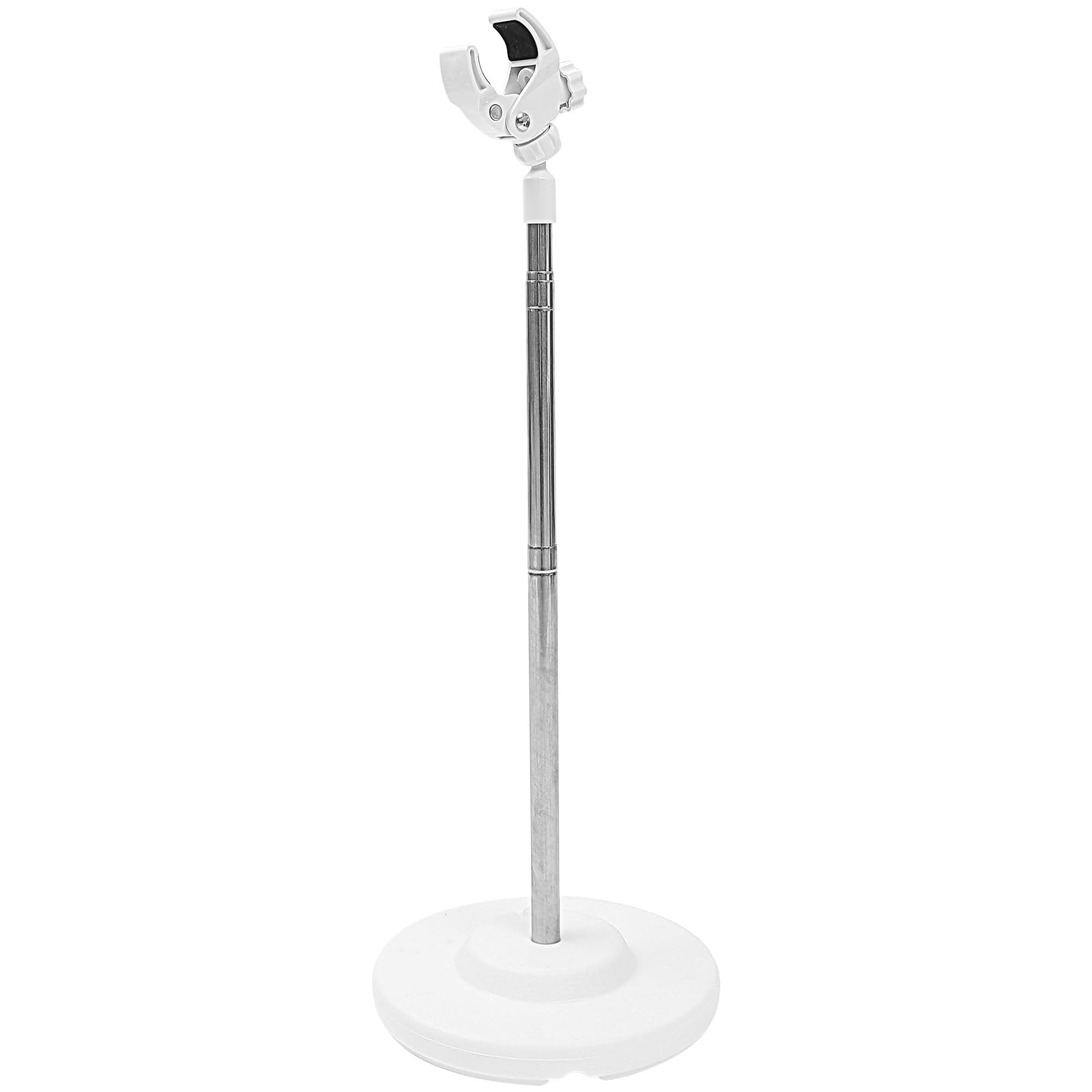 Alipis Hair Dryer Stand Rotating Lazy Hair Dryer Stand Holder Hands- Blow Dryer Holder with Base Adjustable Height Hair Dryer Holder for Pets and Women Hair White 108cm