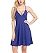 ANGVNS Women's Summer Sleeveless V-Neck A-Line Fit and Flare Cocktail Party Swing Dress