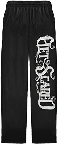 Get Scared Unisex-adult Logo Sweatpants Medium Black