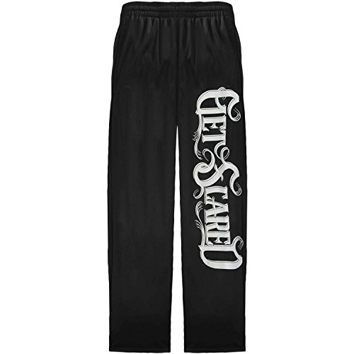 Get Scared Unisex-adult Logo Sweatpants Medium Black