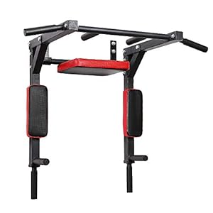 Dipstandaarden Dipstation – voor wandmontage, gemonteerde optrekstang, 4 antisliphandvatten, verstelbaar, met…