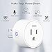 Smart Plug Mini Outlet Compatible with Amazon Alexa and Google Assistant, ZOOZEE Wifi Enabled Remote Control Smart Socket with Timer Function, No Hub Required, White, 4 Pack