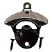RiLahy Premium Wall Mounted Bottle Opener Gun Metal Finish Black With Mount Screws