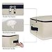 Lifewit Cotton Canvas Storage Bags Foldable Underbed Storage Bag for Comforters, Blanket, Bedding, Duvet, 100L