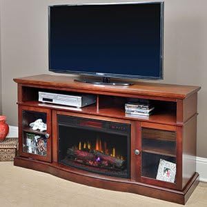 ChimneyFree Walker Infrared Electric Fireplace Entertainment Center in Espresso