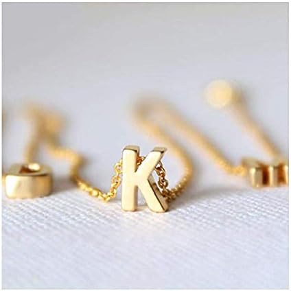 Avory Tiny Gold Necklace Gold Letter Necklace Initials Name Necklaces Pendant for Women Girls Gift