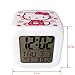 Abovehill hello kitty Digital Alarm Clock,7 colors display, 8 kinds of alarm music With Take time, date, week and two temperature functions