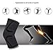 UncleHu Knee Compression Sleeve Support for Sports Protective Injured Joint Pain Relief and Improve Athletic Performance-Prevent Slippery(Black,Medium,Single Wrap)