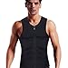 Bienergo Mens Waist Trainer Vest for Weightloss Hot Neoprene Corset Body Shaper Zipper Sauna Tank Top Workout Shirt