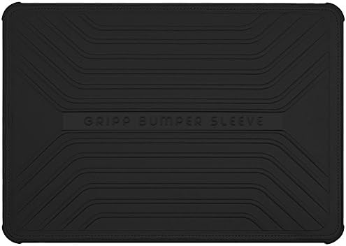 GRIPP® Ultra-Thin Waterproof Shake-Proof Flexible Lightweight Molded EVA Body Bumper Sleeve Case for 11.6/12/13.3 Inch MacBook Air Pro, Acer, HP, Dell, Lenovo, Tablets (Black)