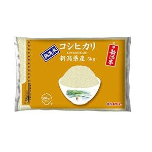【精米】[Amazon限定ブランド] 580.com 新潟県産 無洗米 コシヒカリ 5kg 令和3年産