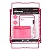 LockerMate 7-Piece Locker Kit, Wire Stac-A-Shelf, Dry Erase Board & Marker, Magnetic Cup, Magnetic Mirror, 2 Magnets School Supplies (Pink)