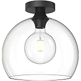Alora Mood FM506312MBCL Castilla Flush Mount, Clear Glass/Matte Black