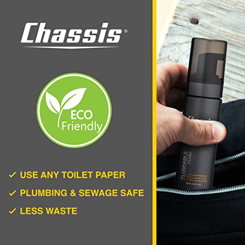 Chassis Flushable Foam, AllNew Moisturizing Toilet Paper Spray, Wet