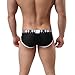 Men's Underwear,Neartime Thin Boxers Light Men Shorts Briefs Musical Note Type (M, Black)
