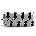 LParkin Cute Black Cat Pencil Case Pouch Gift Bag Storage Makeup Case Cosmetics Stationary Kawaii Pencil Box Office Travel Zipper Closure Portable Multi-Purpose
