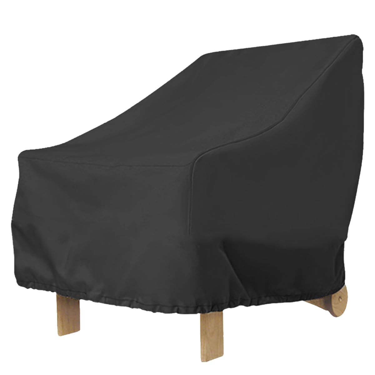 NIHUIFDPY 1PCS Garden Chair Covers Waterproof, Outdoor Heavy Duty 210D Oxford Fabric Patio Chair Covers with Vent Strap Handle Buckle for Stacking Chairs Armchair, 80x85x91cm (1PCS)