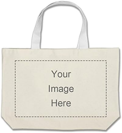Design Custom Personalized Jumbo Tote Bag Create Image Or Text Print Cotton Beach or Shopping Tote Bag -Free Logo Setup (2 Sides)
